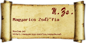 Magyarics Zsófia névjegykártya
