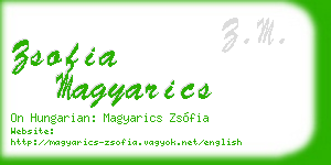 zsofia magyarics business card